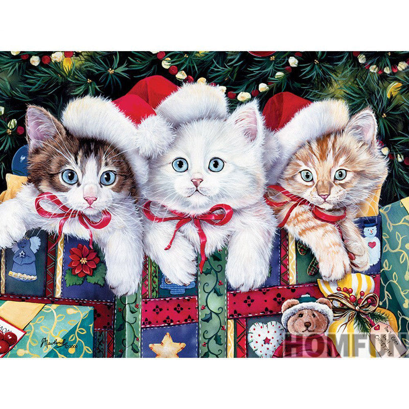 Discover the Joy of Crafting with Our New Product Christmas Cute Pet Theme 5D Diamond Painting